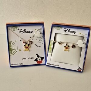Disney Winnie the Pooh Halloween Necklace & Bracelet Set – Spooky Season Jewelry